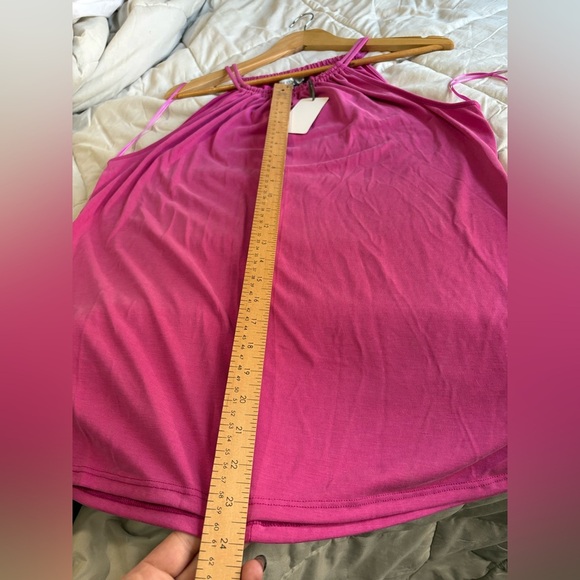 Green Envelope NWT pink sleeveless camo tank halter size XL shirt - Picture 8 of 9